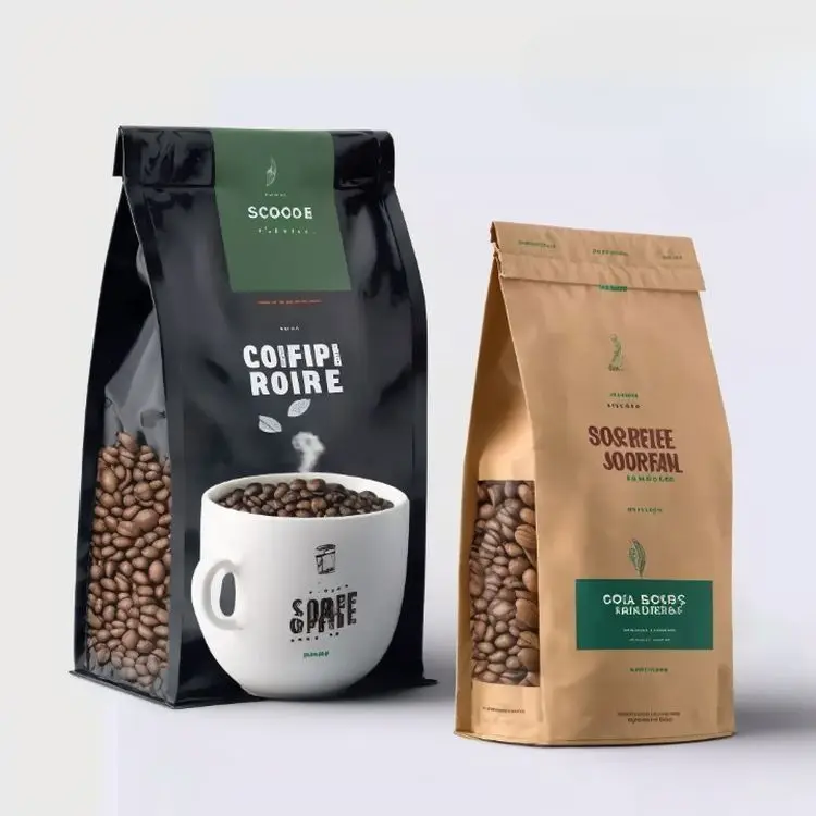 Affordable Price Multiple colors Coffee Bag Moisture Proof Packaging Bag Coffee Bags With Valve And Zipper