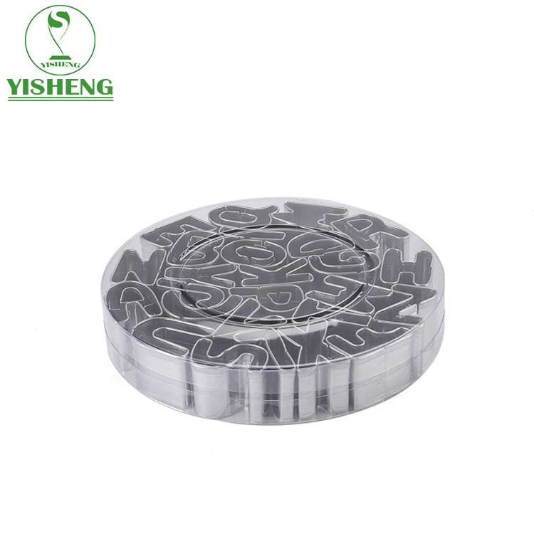 Bakeware Cookie Tools Stainless Steel Alphabet Letter Cookie Cutters Supplies