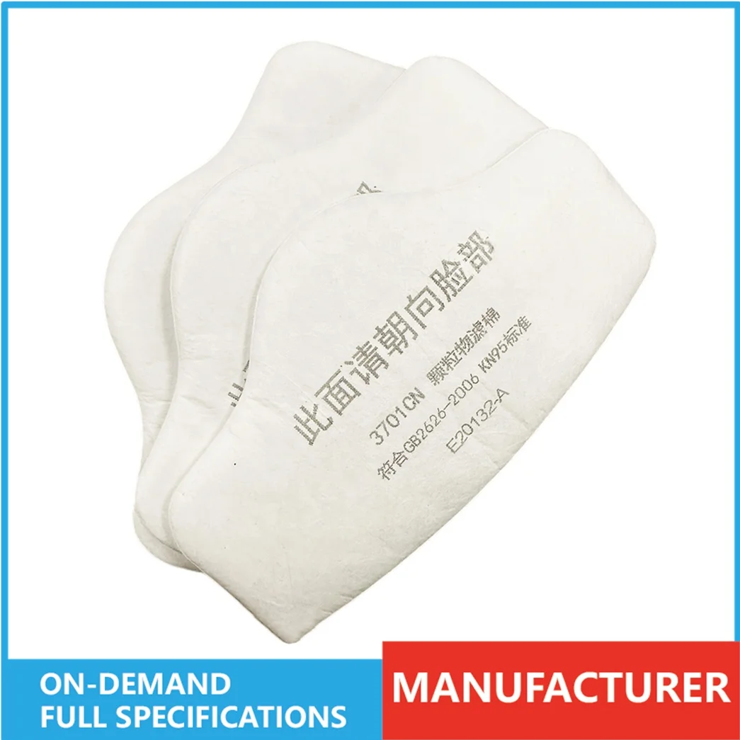 3701CN Dustproof filter cotton KN95-rated filter cottons Particulate filter cotton inside industrial dust mask masks