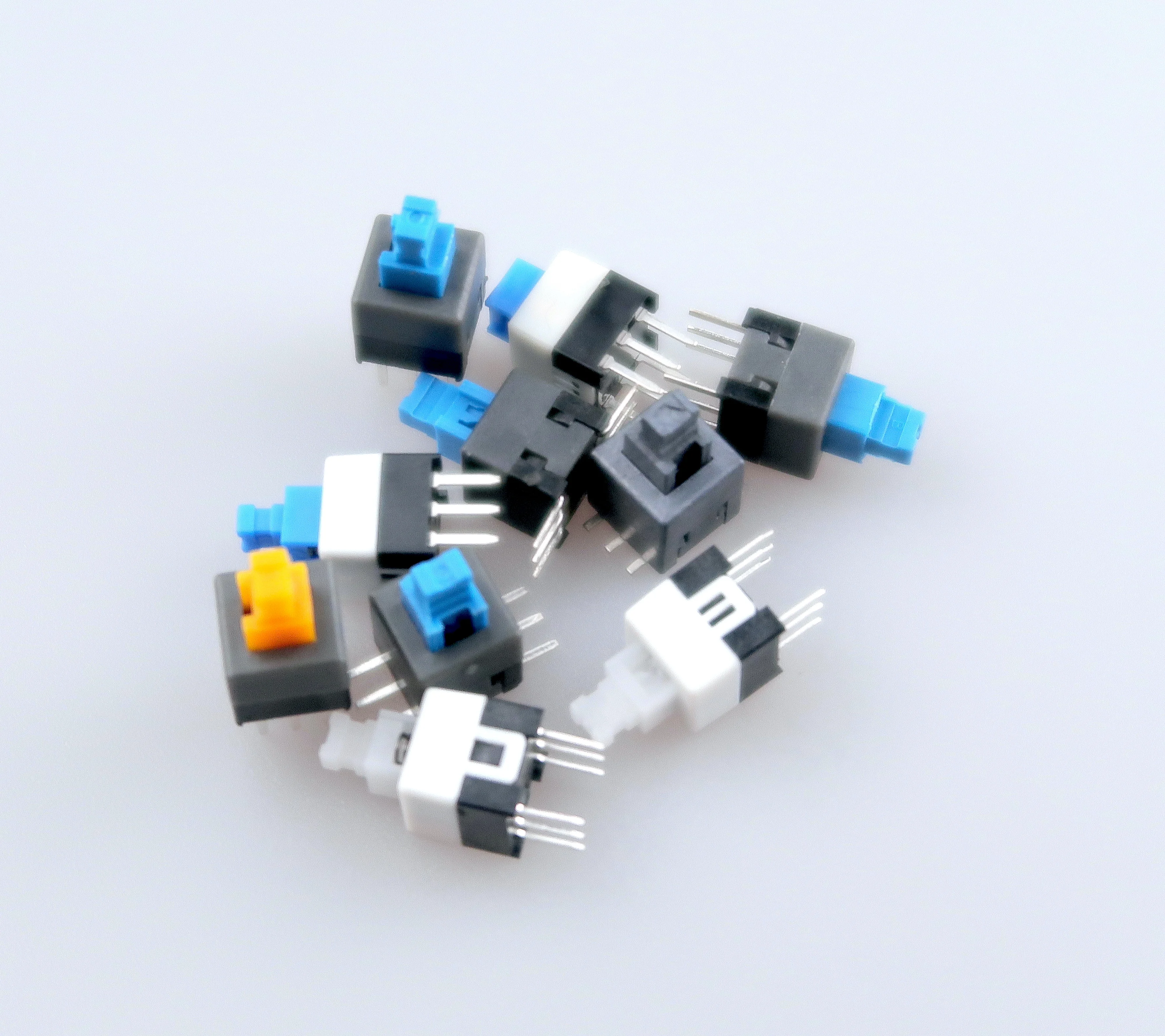 7X7-D button 6 Single and double row self locking 2 pin 3 pin temperature resistant   push button switch Switch switch SMD
