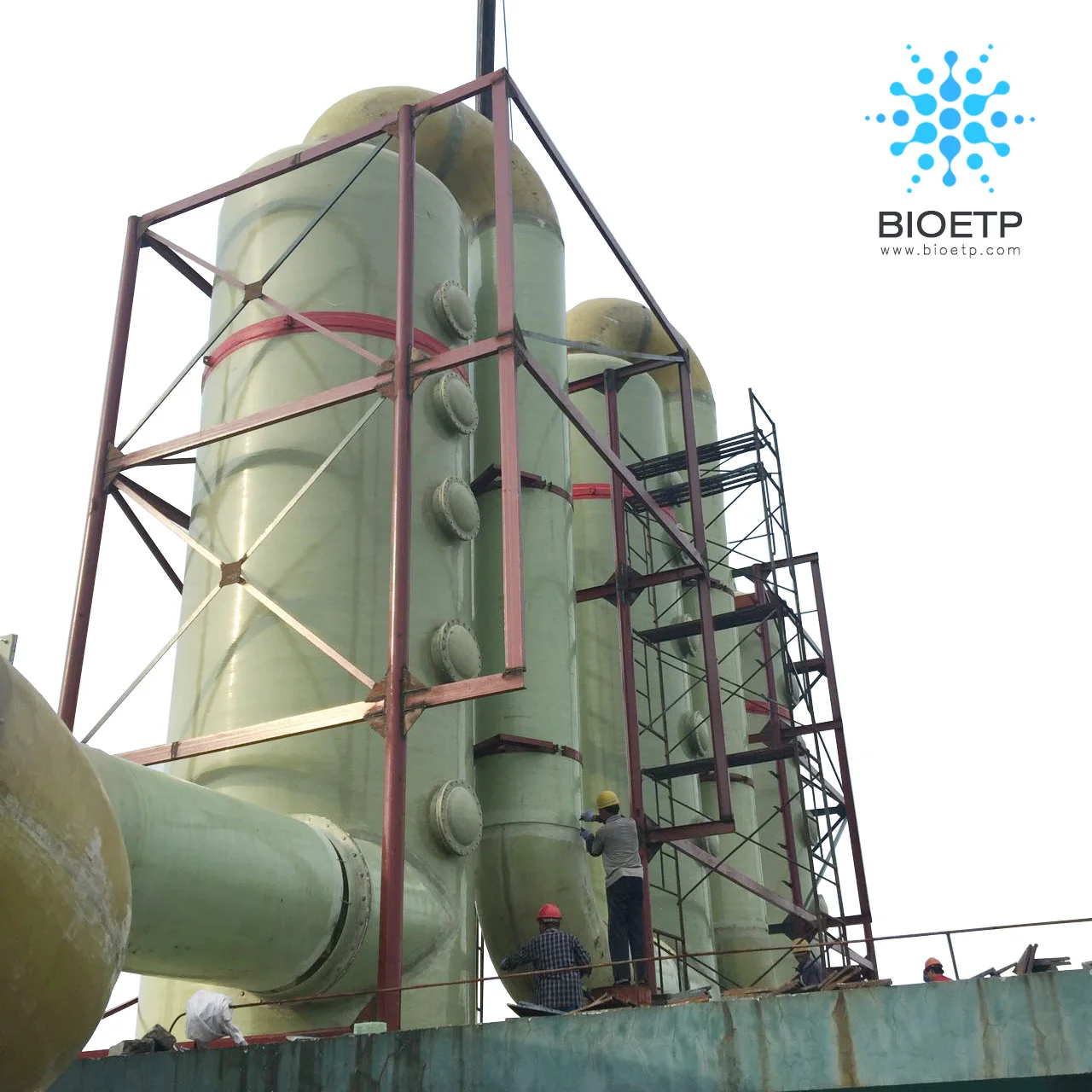 High Purification Absorption Tower For Acid Mist Treatment