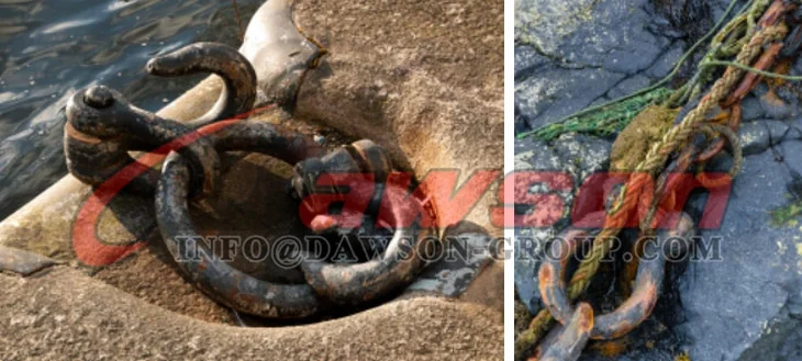 DAWSON Qingdao Rigging China Factory Threaded Shackle for Ship Anchor Mooring Chain