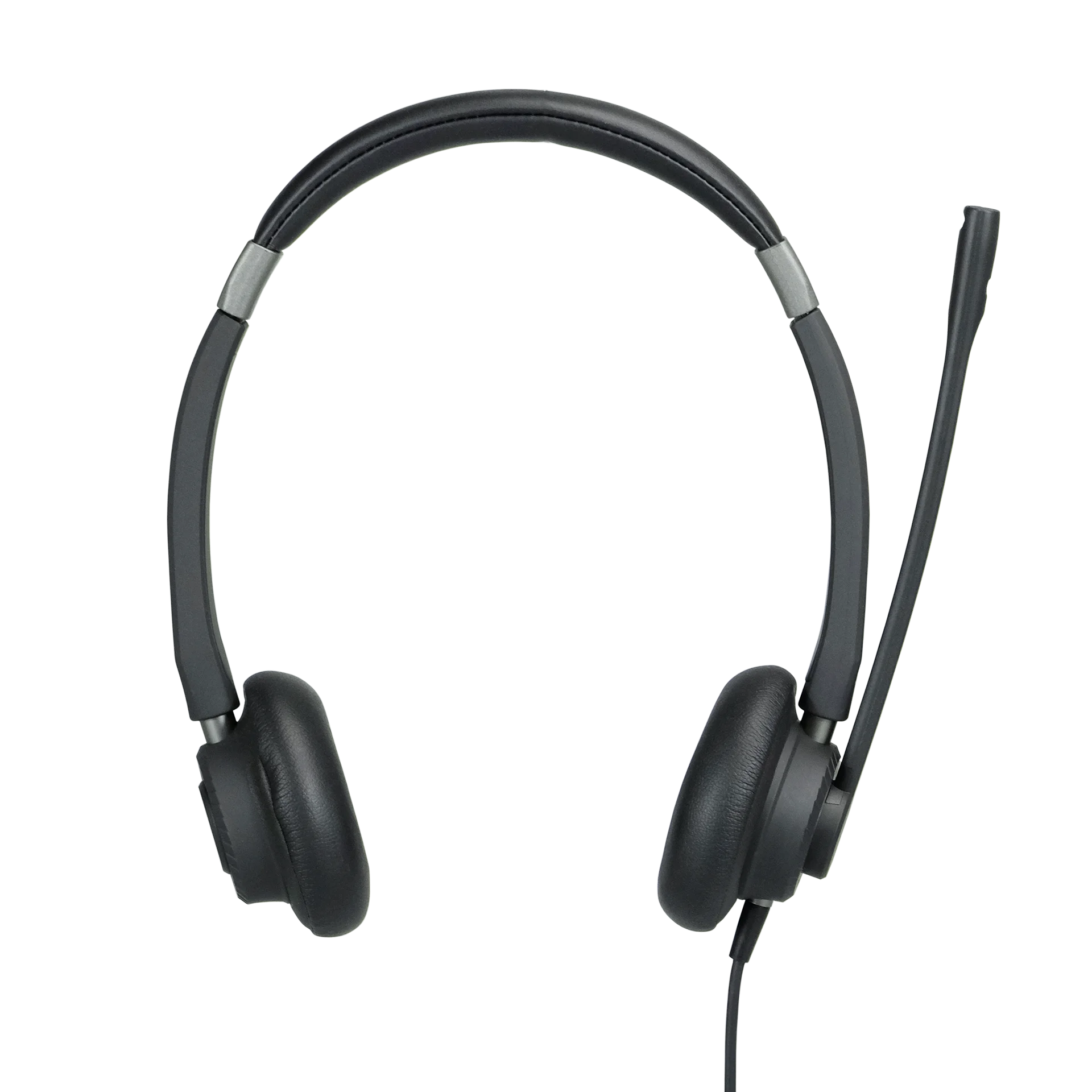 For PC or DeskPhone with 3.5 mm Jack, USB-A port or USB-C port AH 22 M II Corded Binaural Premium Headset with volume,