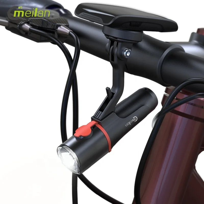 Conjunto de luz frontal para bicicleta a prova dagua Accessories de bicicleta Conjunto de luz brilhante USB a prova dagua