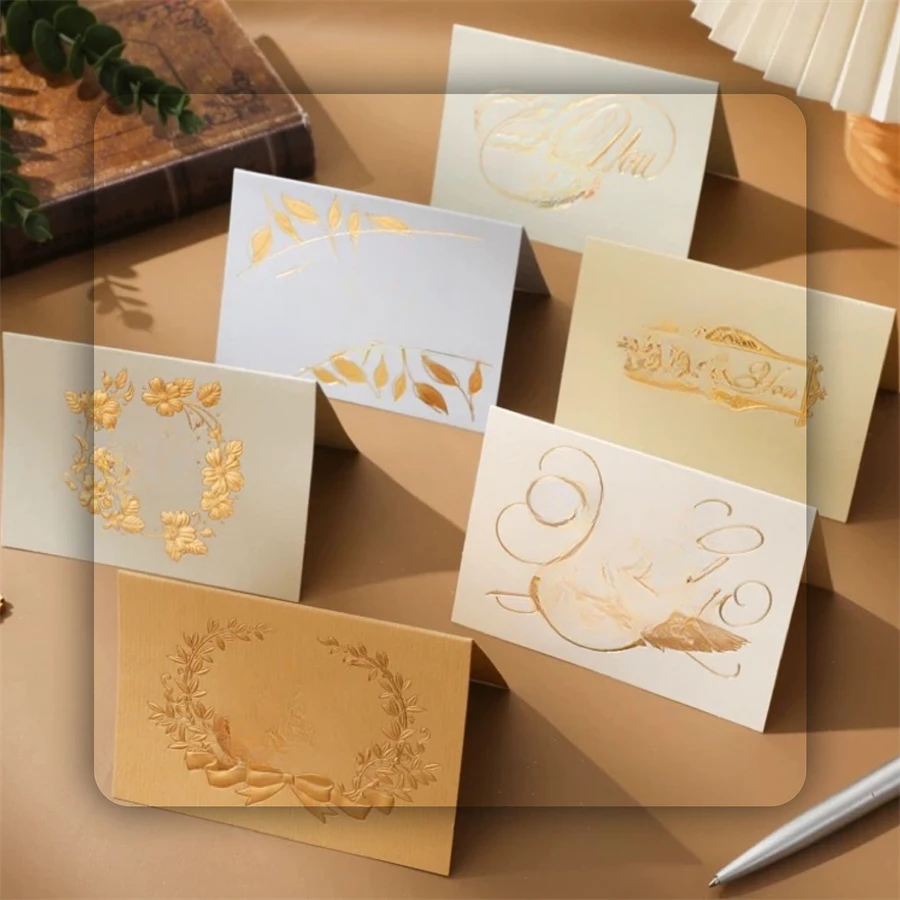 Custom Creative Staff Thank You Business Birthday Gift Kraft Paper and Coated Universal  hope Message Card for Packaging