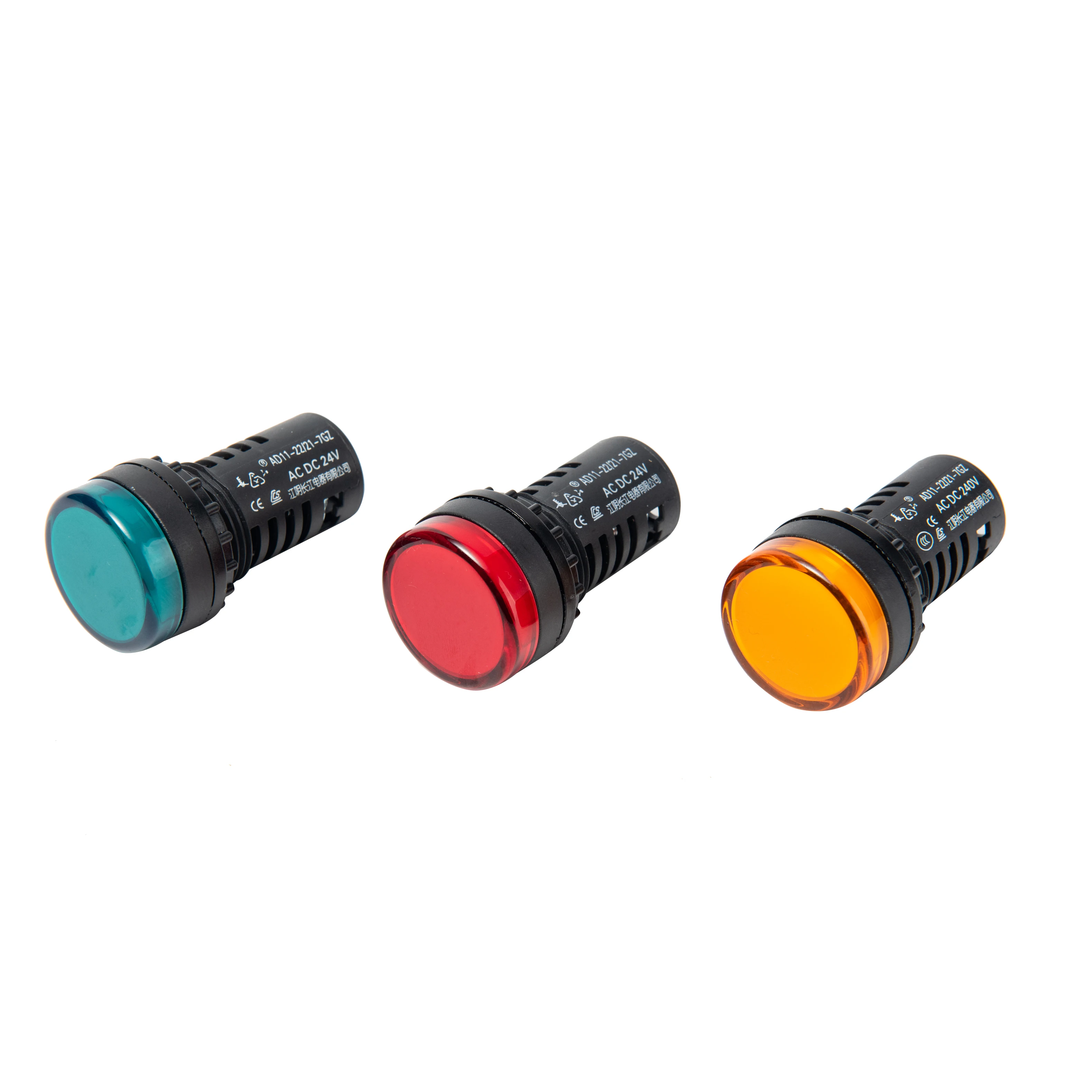 AD11 series approved CE  plastic high voltage 380v 220v led indicator red signal pilot lamp