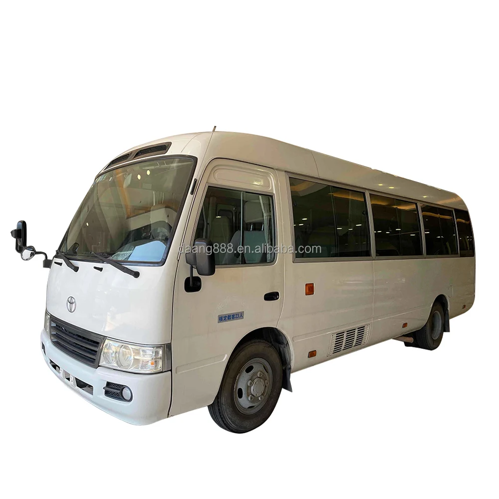 Hot Selling Good Condition gasoline 10-23 Seats luxury Toy-ota Coaster business Bus City Bus Mini Bus For Sale