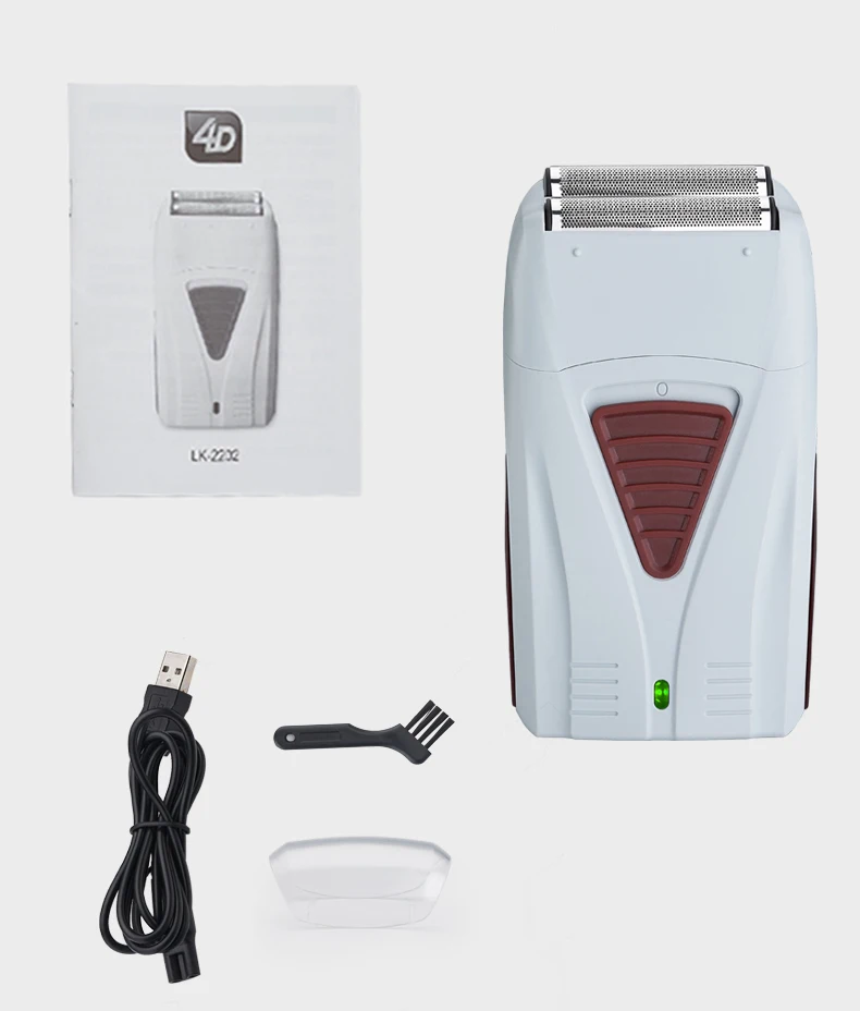 4D LK2202 Best Lithium Titanium Cordless Electric Rechargeable Mens Shaver Foil Shaving Machine Replacement Head