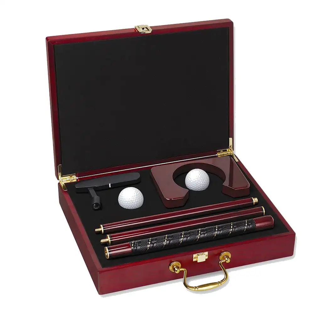 Caiton Best Golf Putter Set Wooden Ball Case Golf Business Gift Fashion Golf Wooden Box