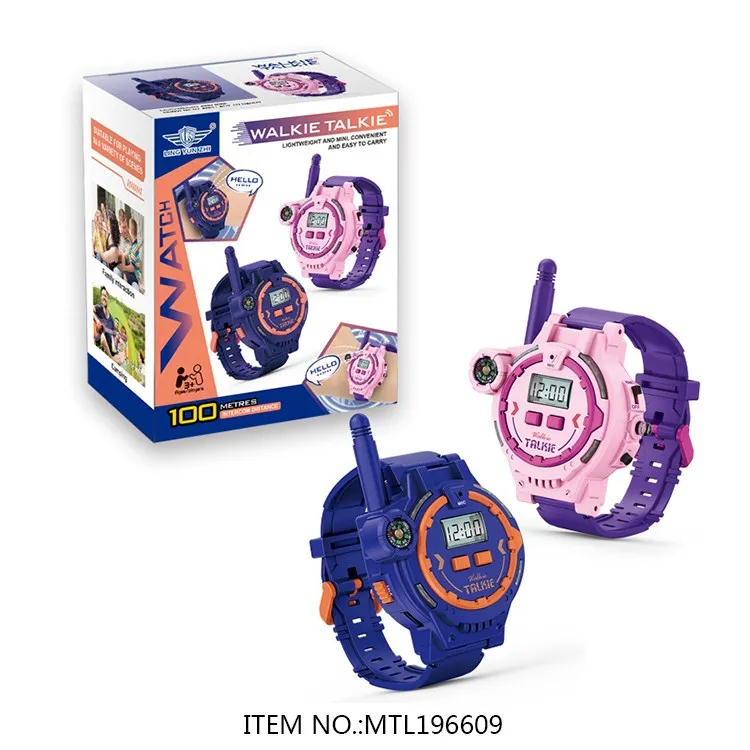 Лидер продаж, 2024 портативный приемопередатчик, диапазон 100 м, домофон, игрушки, рация, рация, 2 шт., Детские рации, часы, игрушки