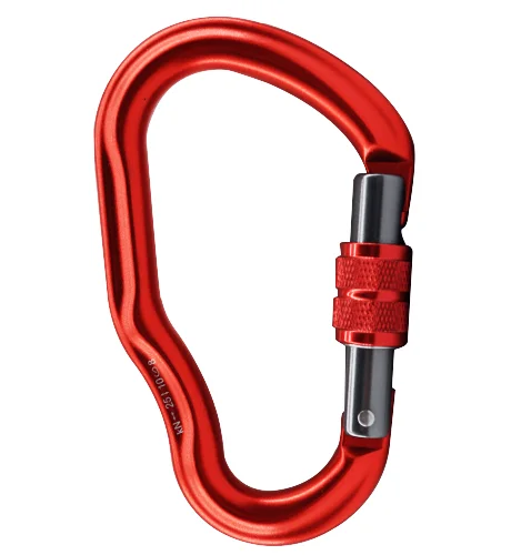 7075 Aluminum Asymmetric Climbing Master Lock 25kN Carabiner Mountaineering buckle Anodized