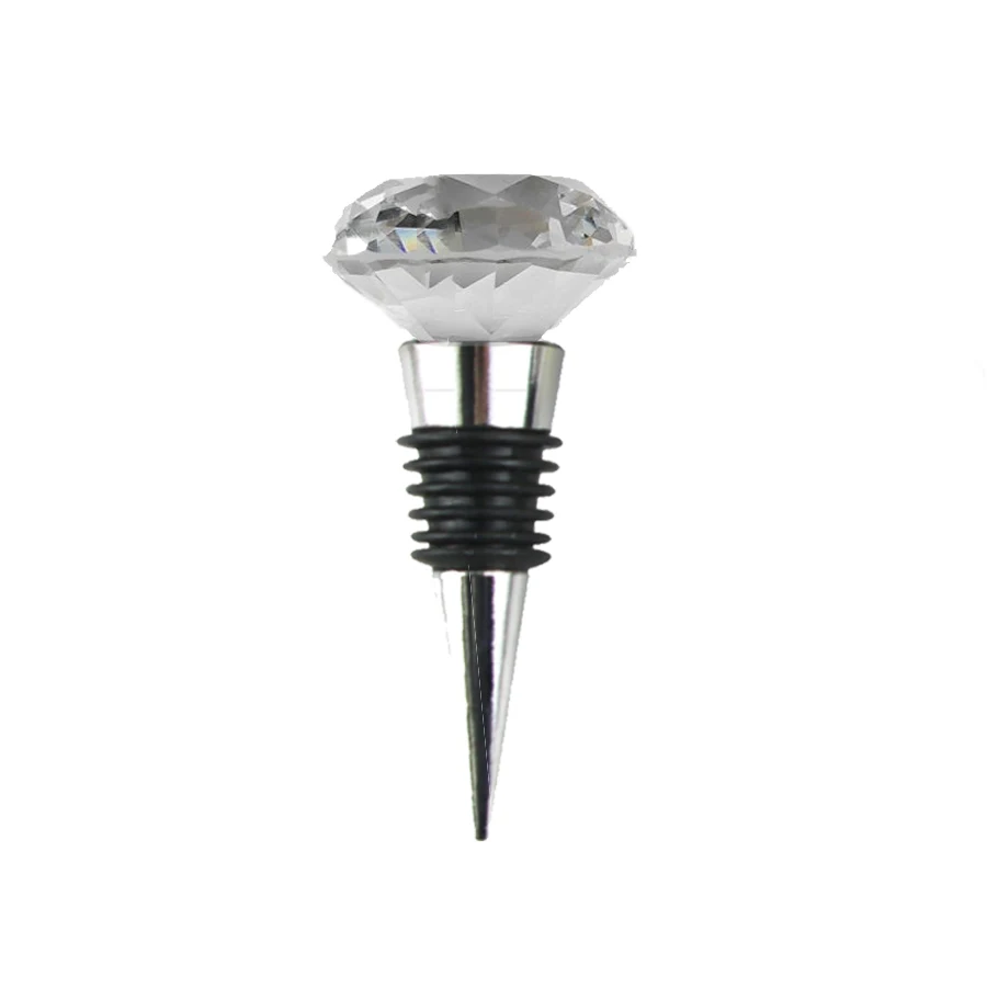 1pc White Crystal Wine Stopper Fashionable Exquisite Kitchenware Collection High-end Restaurant Preservation Wine Stopper