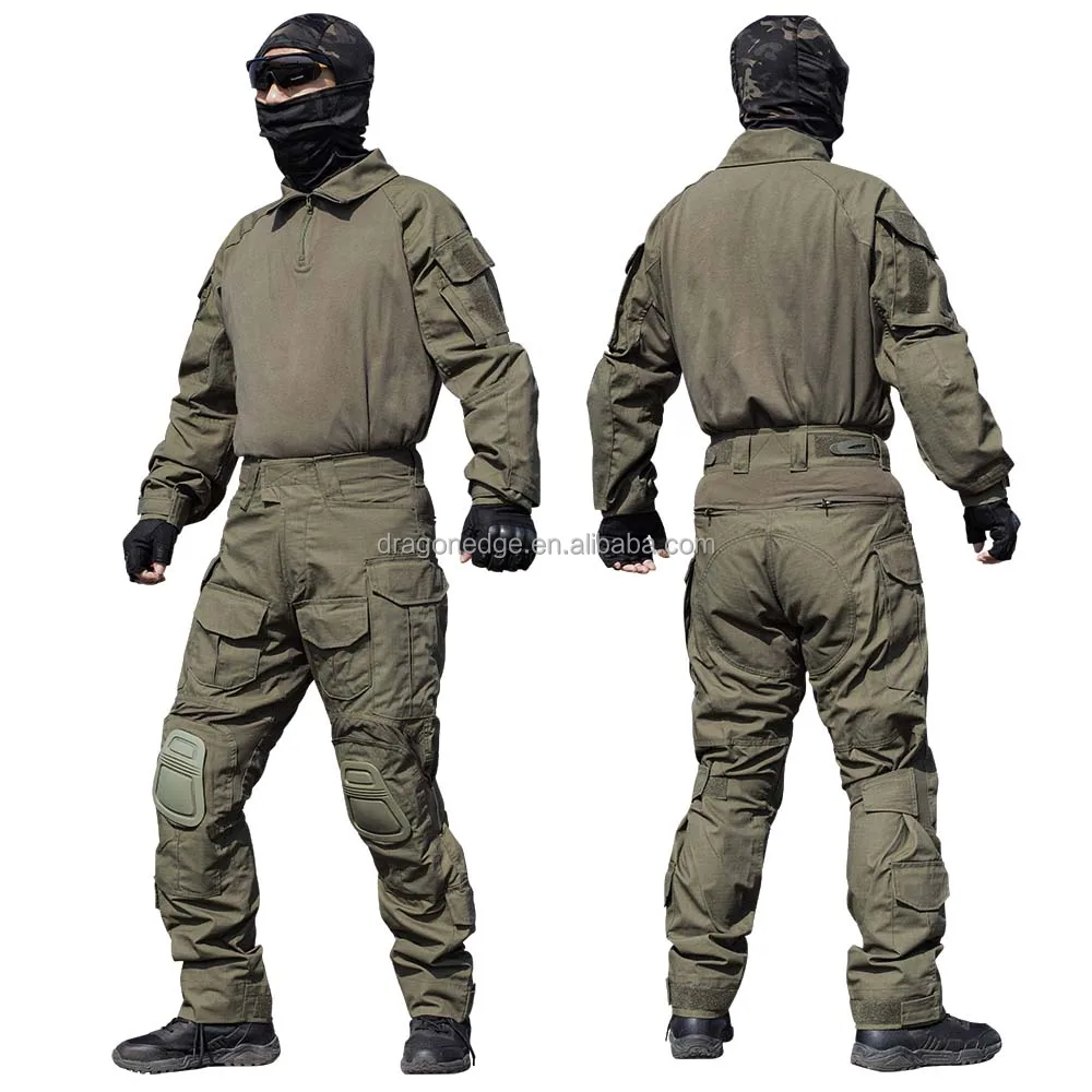SPARK TAC G3 combat uniform Camouflage tactical suit Outdoor Hunting Water Proof suit,Ranger Green Spot goods