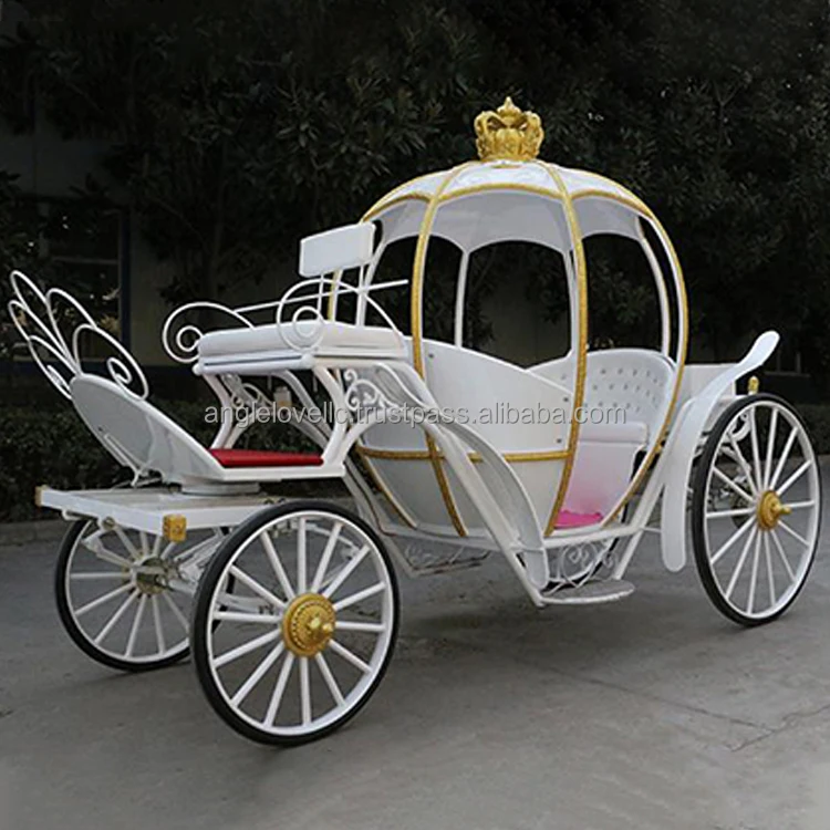 Electric Horse Carriage Retro Steel Cart for Outdoor Park Sightseeing Tours & Wedding Style Wheeled Vehicle for Sale