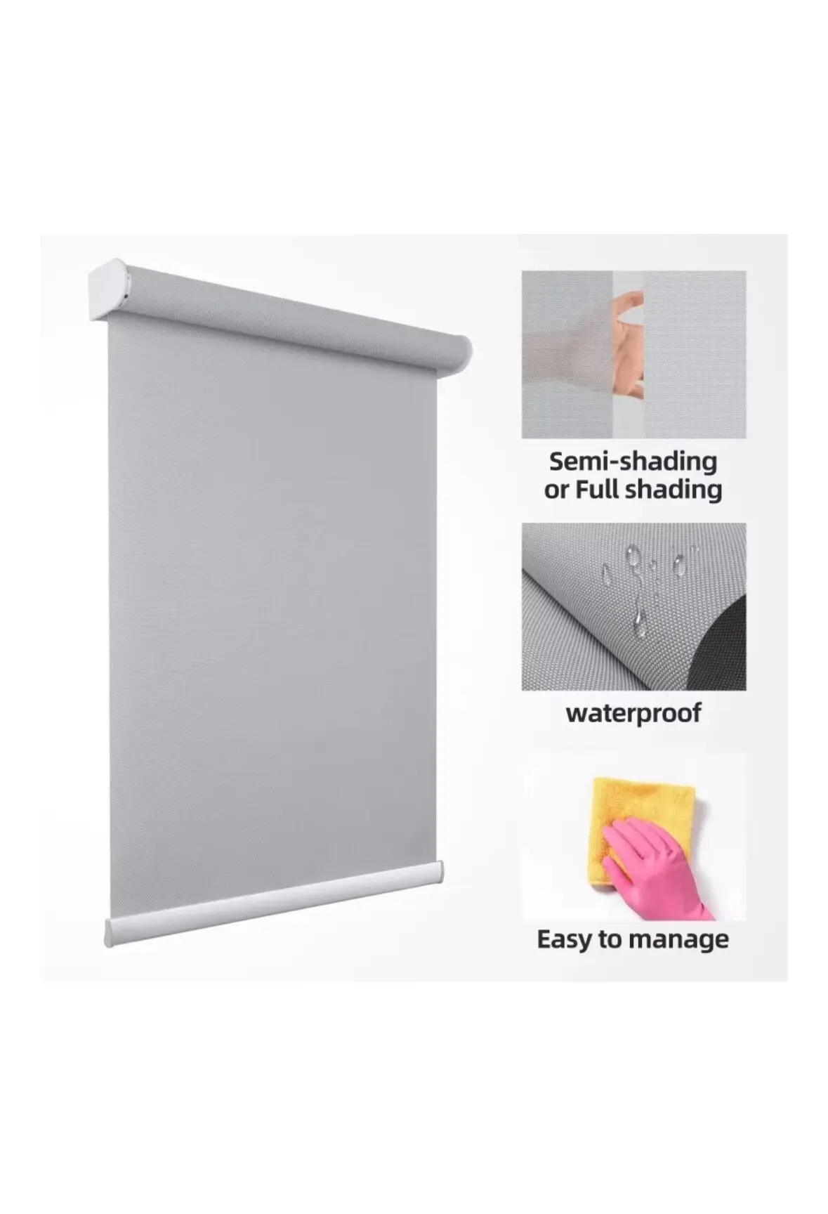 Smart Motorized Zebra Blinds Work with Alexa, Remote Control Smart Blinds, 90% Blackout Light Filtering Day Night Sheer Shades