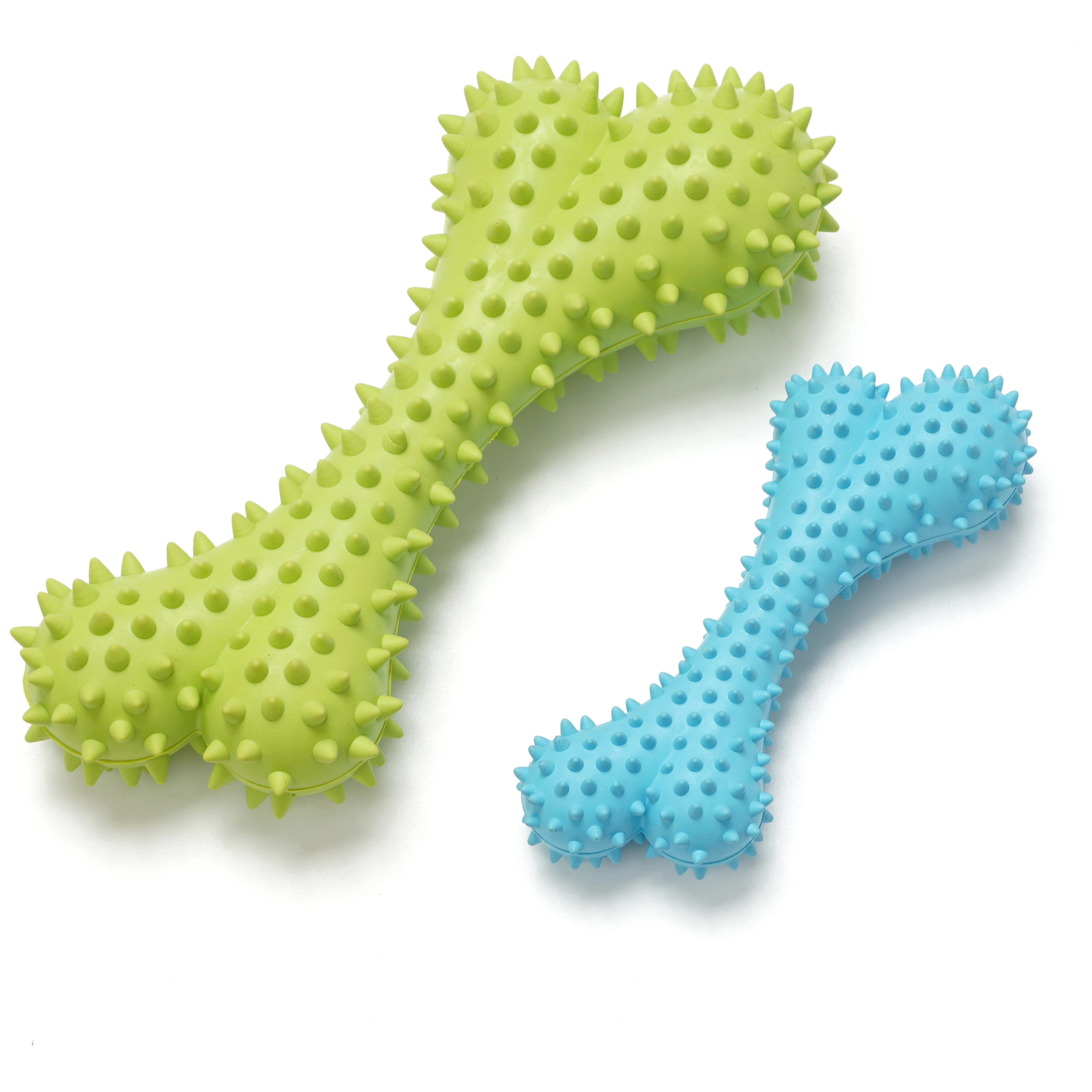 NonToxic Natural Rubber Chew Bone Teeth Cleaning Massage Bone Dog Toys Chicken Scented