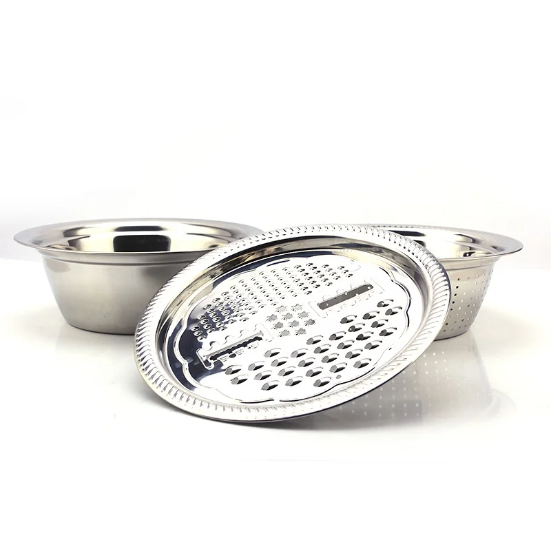 Quality Cheese Grater Set Mixing Bowls Washing Basin for Vegetable Fruit