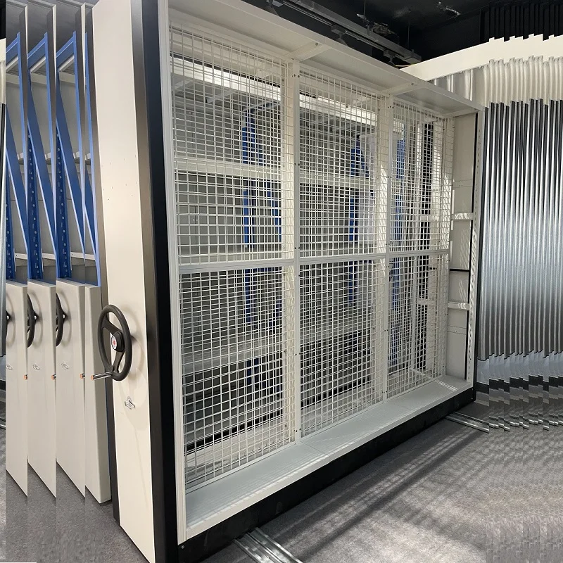 High Density draw painting hanging Mobile Filing Shelving System Manual Compactor Movable Racking Compact Shelves