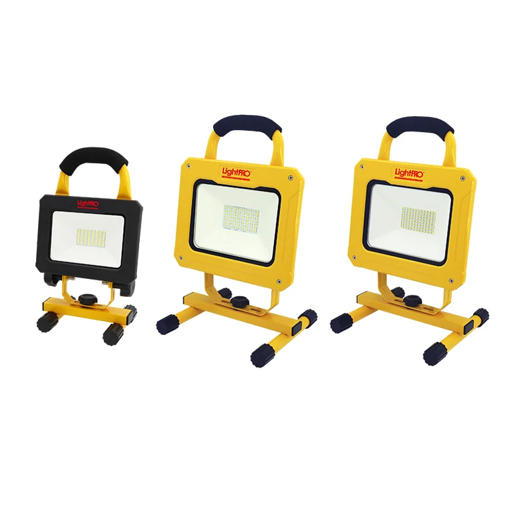 GoodLighting high bright smd emergency 10w 20w 30w 50W ip65 camping floodlight battery led worklight rechargeable