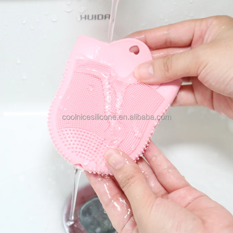 Massage Mitten  for Facial SPA Multifunction Bathing Tool Double-Sided Use Silicone Facial Brush Mitten