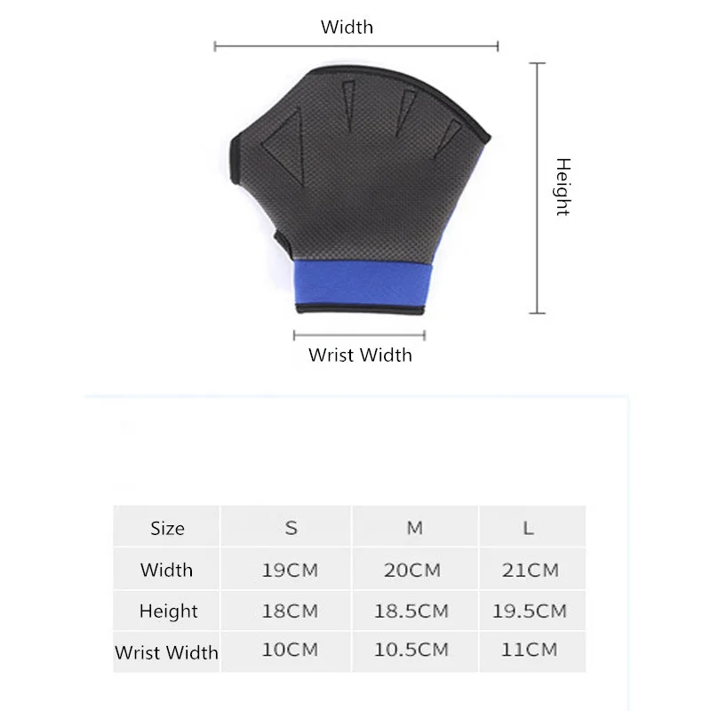  Hot Selling Diving Hand Gloves Swimming Wear Paddle Palm