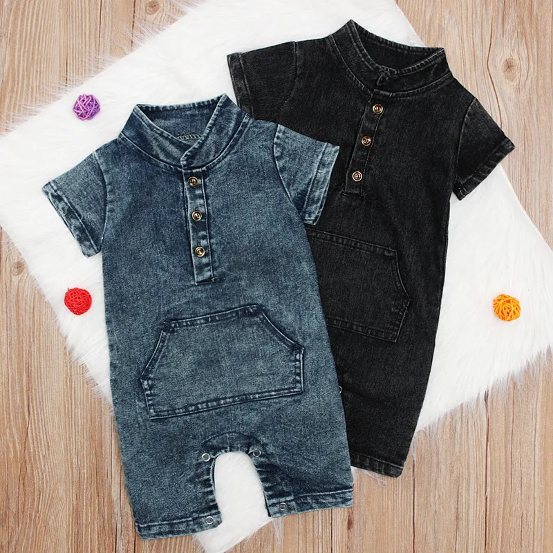 
Baby Romper Denim Infant Clothes Newborn Jumpsuit Baby Boy Girls Costume Cowboy Fashion Jeans Children 