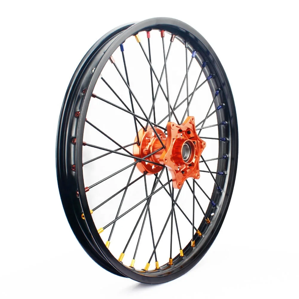 New Aluminum Motorcycle Front Wheels Supermoto Spoke Wheel Rims for Dirt Bike