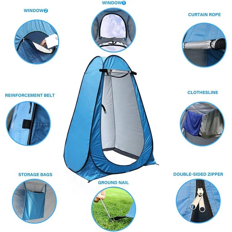 Camping Toilet Tent Pop Up Shower Privacy Tent suitable for Outdoor Changing Fishing Bathing,Outdoor Shelter Canopy Tent