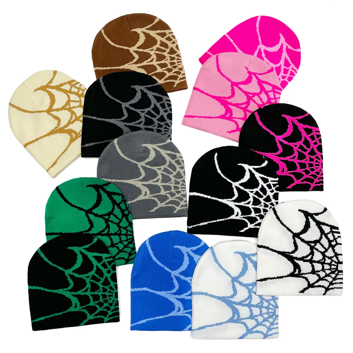 Oem winter high quality hip hop jacquard beanie hat knitted hat for men and women