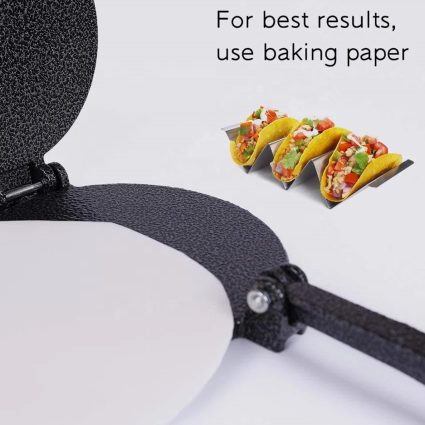 12 Inch Large Heavy Duty Cast Iron Tortilla Press