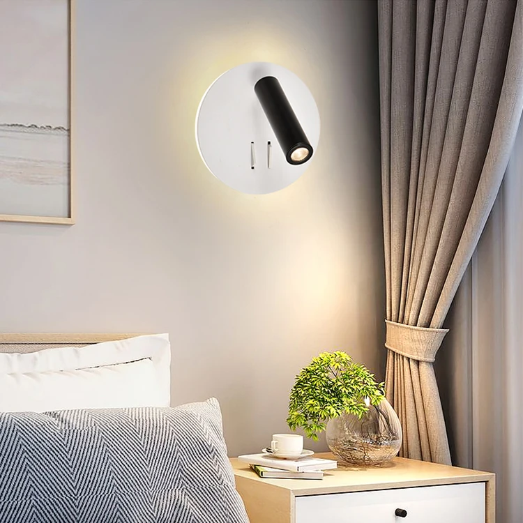 Reading Mounted Compound Bracket Round Decoration Living Room Modern Indoor LED Wall Light