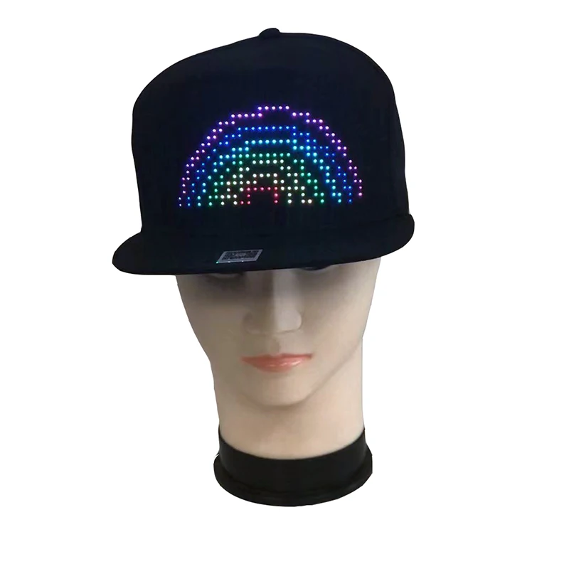 GrownsRGB color Flexible LED Display Screen T shirts Hats Insert Programmable Luminous Sheets Light Up Moving Messages