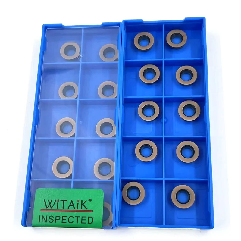 WITAIK tungsten carbide insert round milling insert RPMW1003MO-DL   milling face milling cutter RPKW RPMW