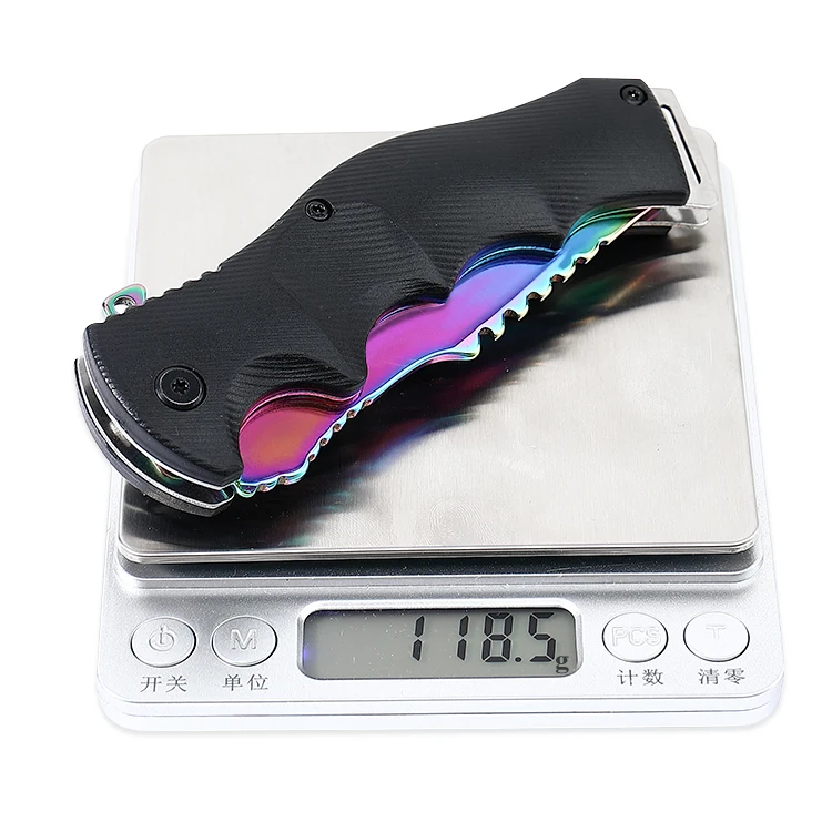 New Design Tactical Knife Stainless Steel Pocket Folding Military Survival Camping Outdoor Hunting Custom LOGO EDC with Clip