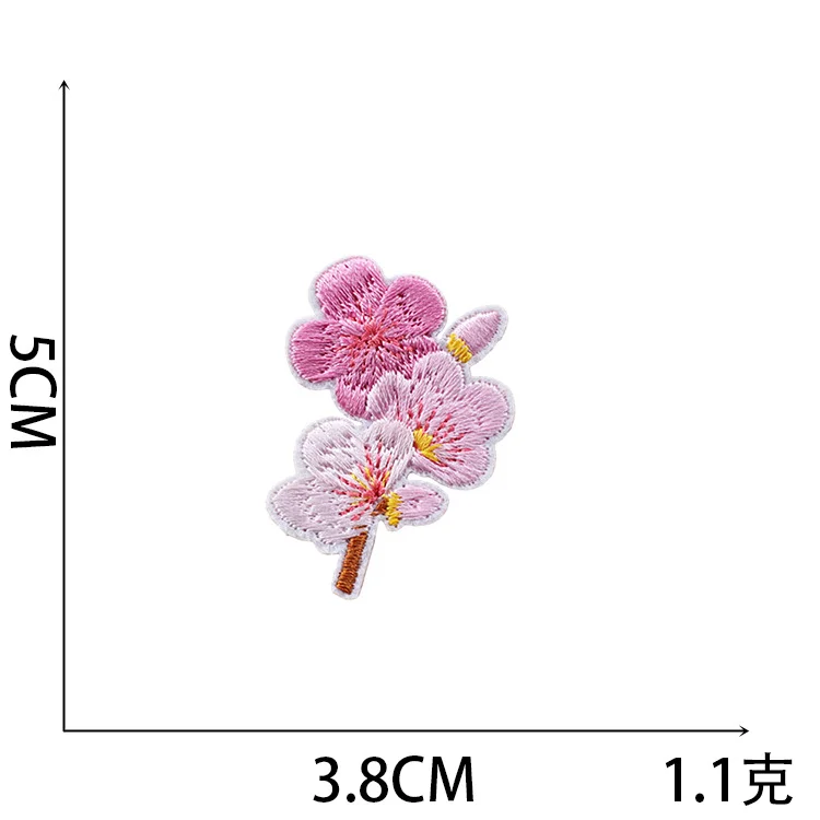 Wholesale Custom Butterfly Flower Cloth Embroidery Woven Iron-On Patches for Kids Clothes & Jeans PVC Lace Decoration