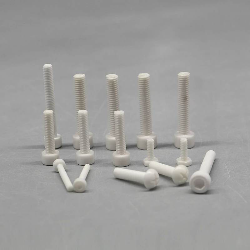 M8 Hexagon Ceramic Screw, Anti-Oxidation Screw, High Temperature Bolt