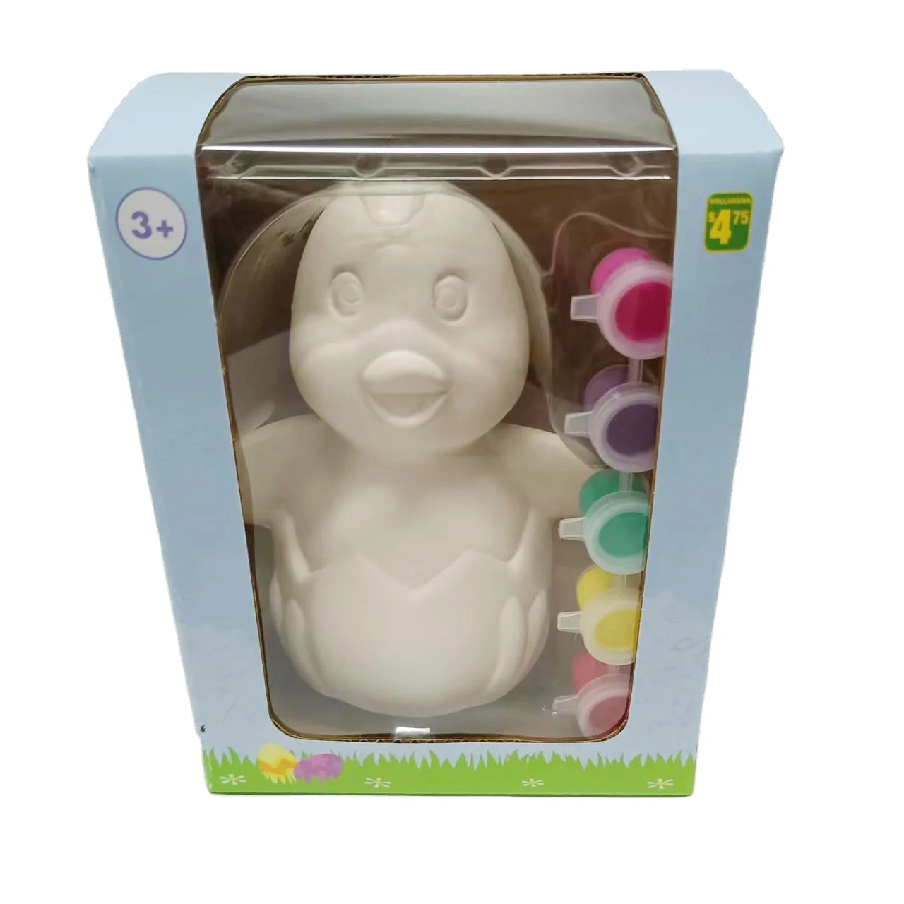 Decorate Your Own Painting Kids Set 6 Pots of Paint Complete Plaster