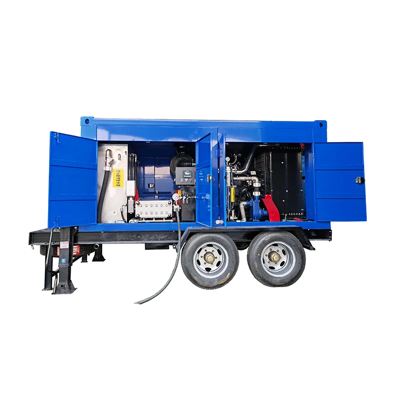 22000psi 1500 бар конденсатор Очистка Трубопровода высокого давления струйный очиститель воды машина гидровзрывное оборудование