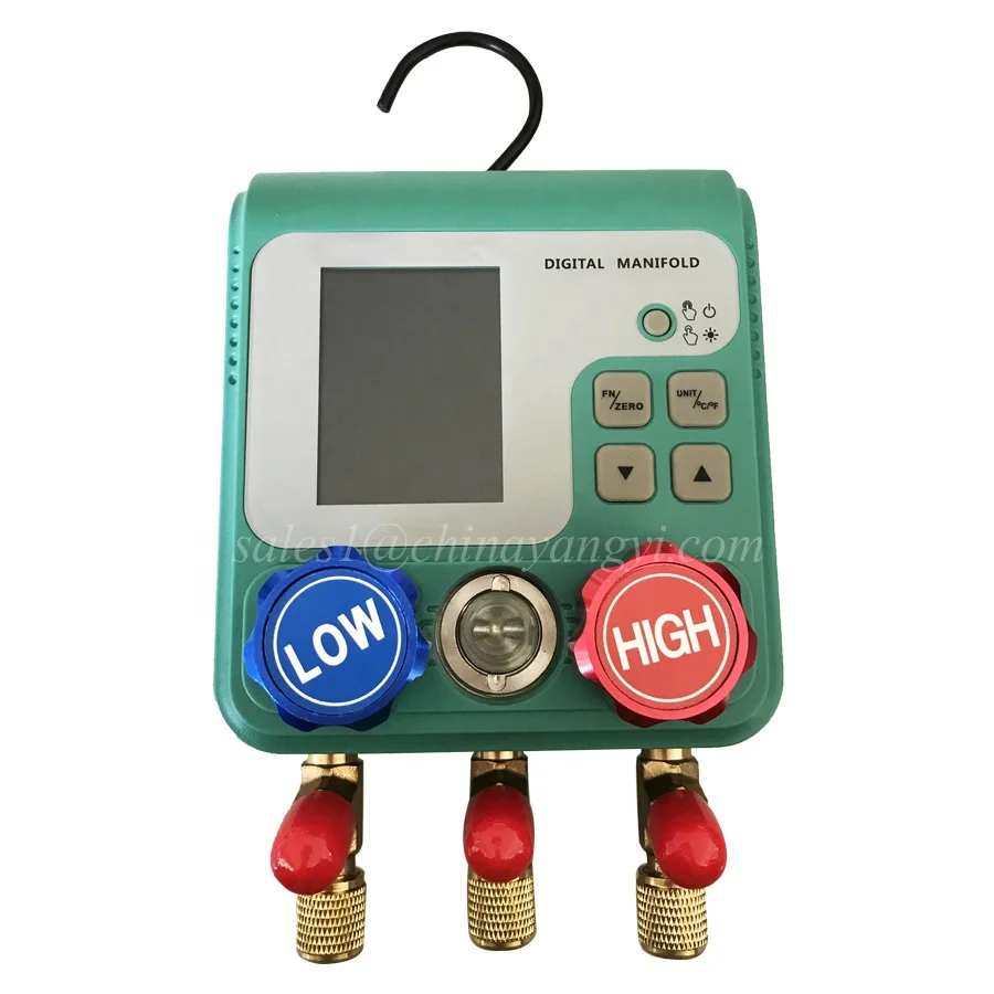 New Series Digital Manifold Gauge Car Air Conditioning Digital Refrigerant Pressure Gauges Pressure Tester Vacuum Meter