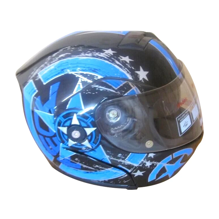 New Design Flip up Modular Casco Motorcycle Helmet Full Face Helmet China Black/white Safe Driving MD-808 Virtue XS/S/M/L/XL/XXL