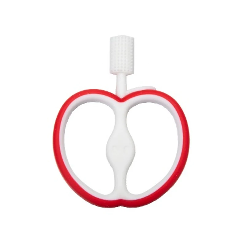 Wholesale factory  High Quality Cute Fruit Shape Silicone Baby Teether Soft Teething Toys For Toddler Newborns Chew Teether