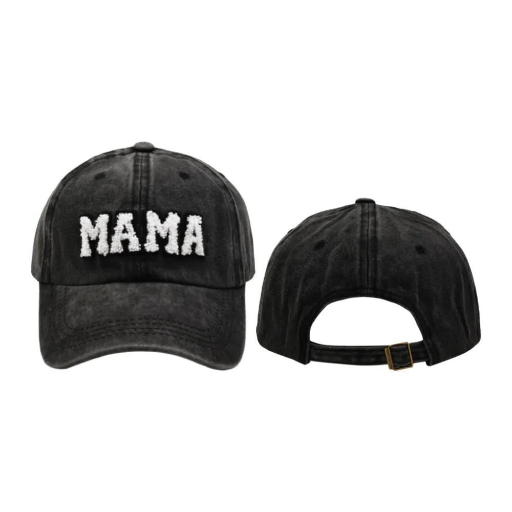 New Arrival Adjustable Washed Cotton Embroidered MAMA Dad Hat Sports Hats for Women