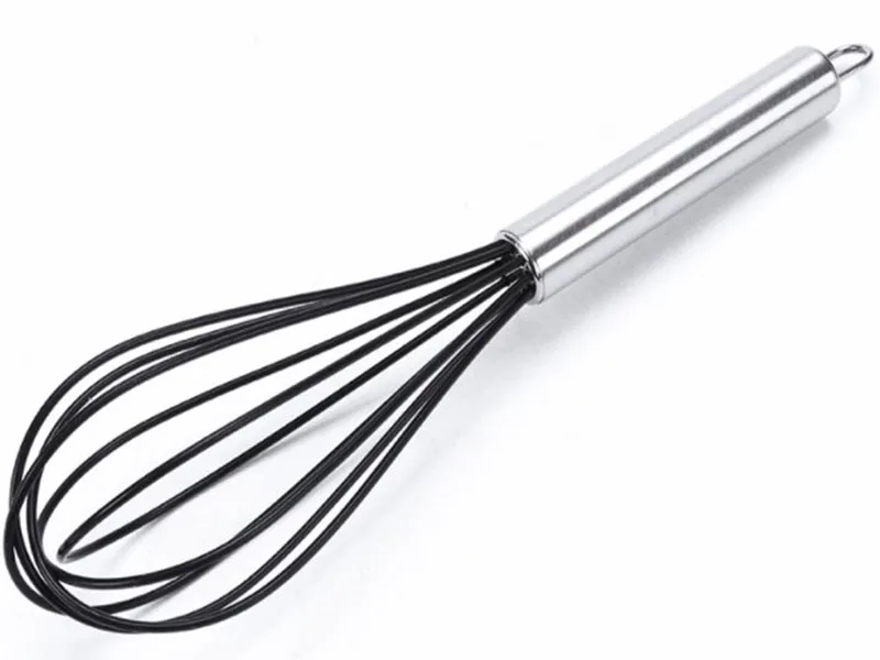 10 Inch Stainless Steel Silicone Wire Egg Beater Egg Mixer Whisk for Baking