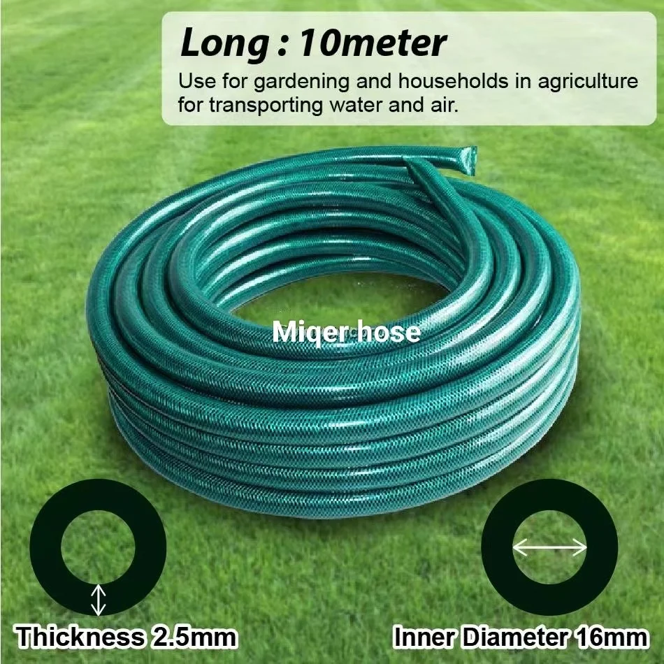 Agriculture flexible PVC braided reinforced spray water fire air pipe high pressure Plastic spray hose 1/4 5/8 inch