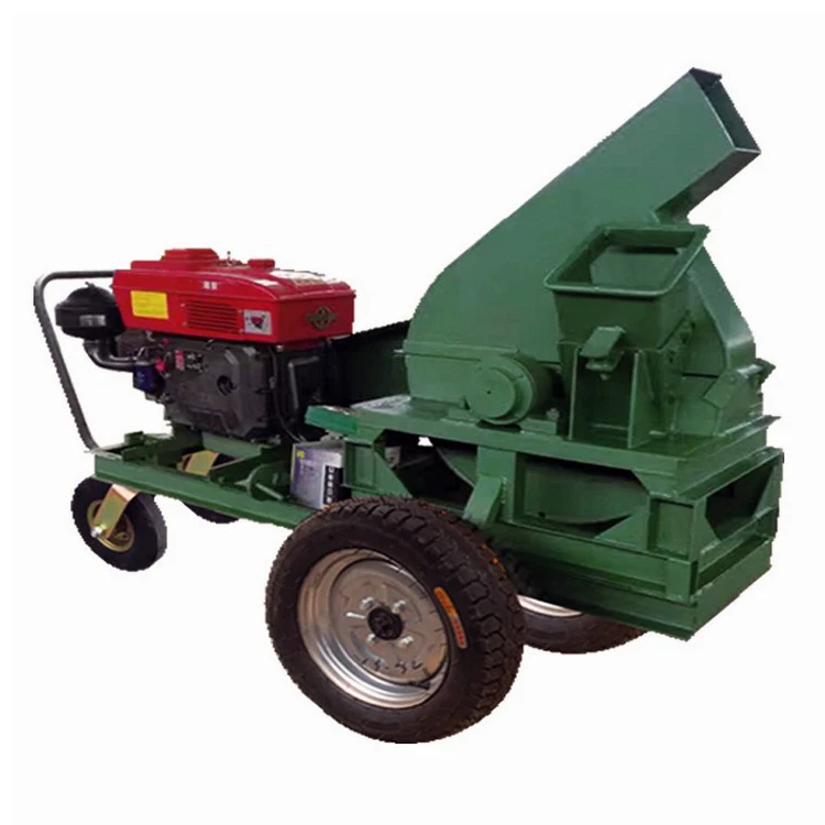 Good performance diesel engine chipper electric wood chipper machine