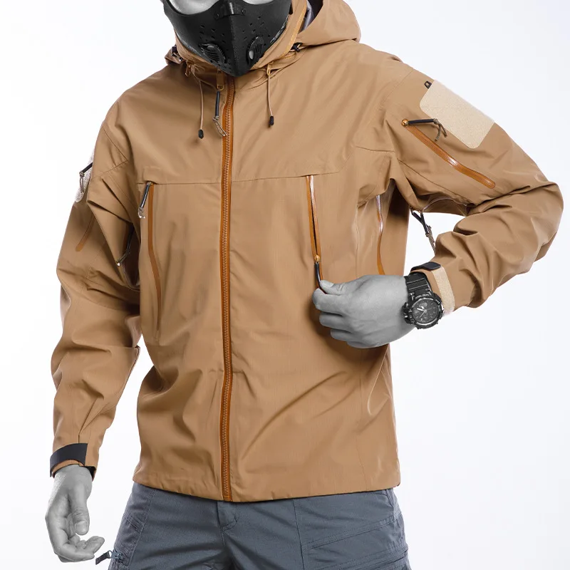 Outdoor Mountaineering Clothing America Fully Windproof Coat Tactical Hard Shell Jacket