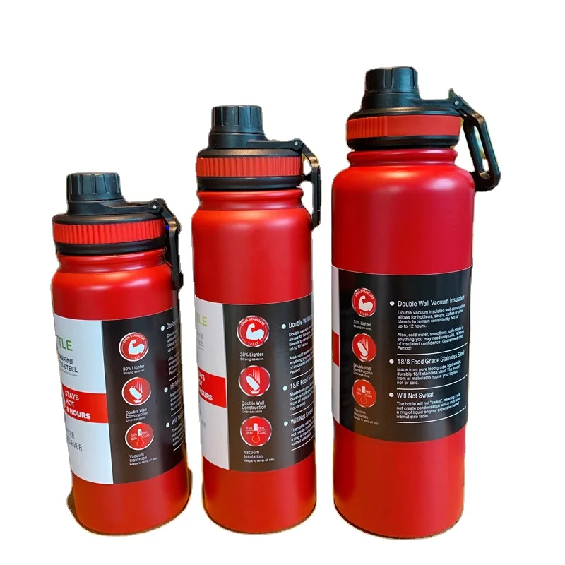 800ml 27oz 304 Stainless Steel Vacuum Cup Outdoor Sports Water Bottle Keep Warm spray-paint Flask  portable travel bottle