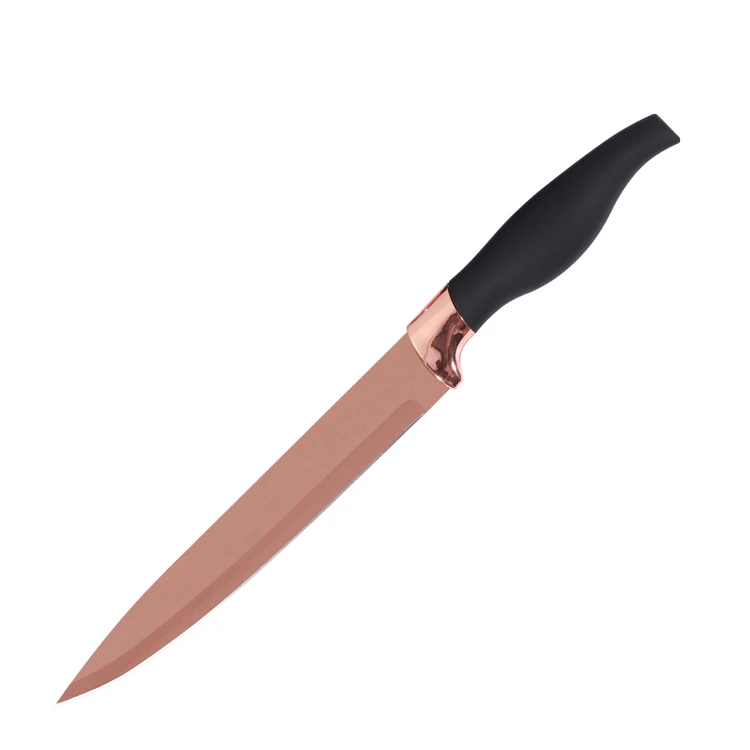 6pcs golden kitchen knife