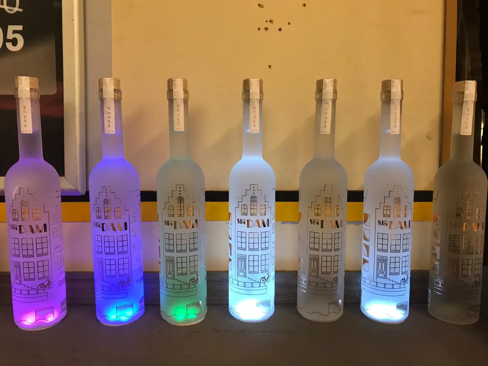 LED coaster flashing light bulb bottle cup mat Bar LED cup mat glowing in dark led light flashing luminous