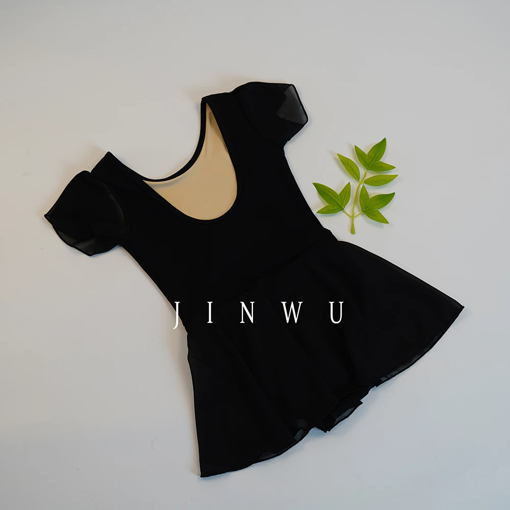 Hot Selling High Quality Low MOQ Black Girls Chiffon Ballet Dress for Training Wear